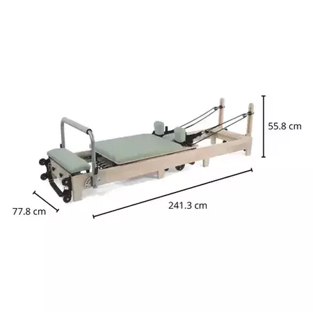 Liveness ptx 3000 inklapbare reformer eikenhout 9